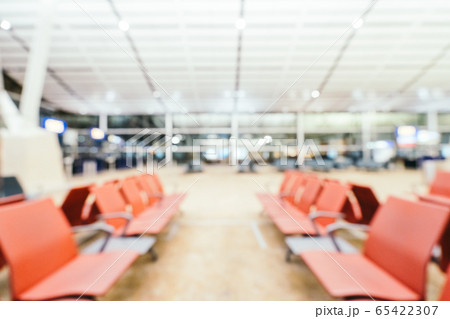Abstract blur and defocused airport terminal interior 65422307
