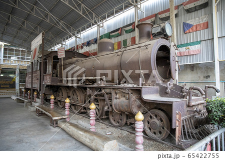 カンチャナブリの戦争博物館に展示される蒸気機関車 カンチャナブリの戦争博物館に展示される蒸気機関車 65422755