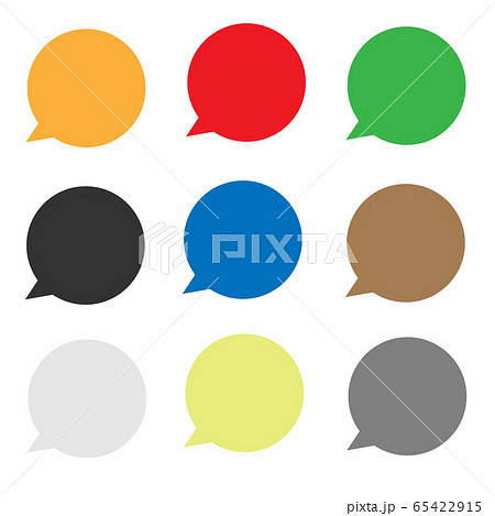 set speech bubble icon on white background. flat style. speech bubble icon for your web site design, logo, app, UI. blank empty speech bubble symbol. speech bubble colorful sign. set speech bubble icon on white background. flat style. speech bubble icon for your web site design, logo, app, UI. blank empty speech bubble symbol. speech bubble colorful sign. 65422915