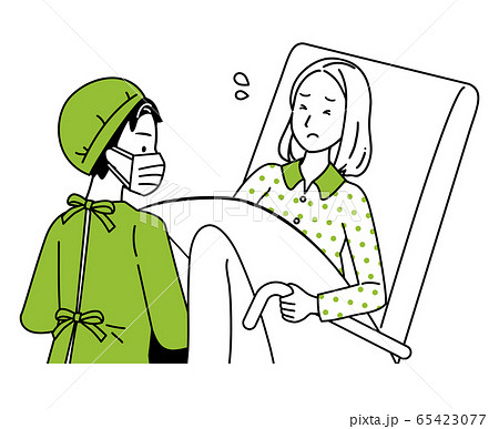 出産する女性 65423077