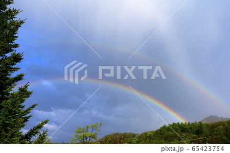 二重の虹（実写） 65423754