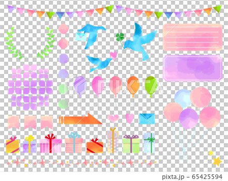 Frame watercolor set Frame watercolor set 65425594