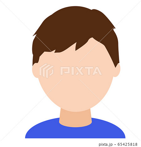 男性イラスト表情なし 65425818