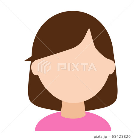 女性イラスト表情なし 65425820