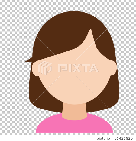 女性イラスト表情なし 65425820