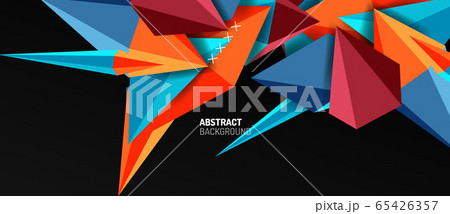 Trendy simple triangle abstract background, dynamic motion concept. Vector Illustration For Wallpaper, Banner, Background, Card, Book Illustration, landing page 65426357