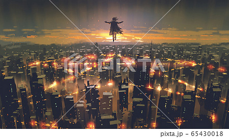 destroy the city with fire pentagram 65430018