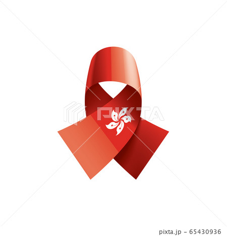 Hong Kong flag, vector illustration on a white background 65430936
