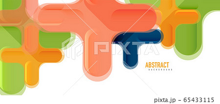 Glossy multicolored plastic style cross composition, x shape design, techno geometric modern abstract background. Trendy abstract layout template Glossy multicolored plastic style cross composition, x shape design, techno geometric modern abstract background. Trendy abstract layout template 65433115