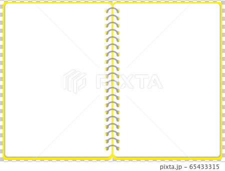 Sketchbook ring notebook frame illustration vector Sketchbook ring notebook frame illustration vector 65433315