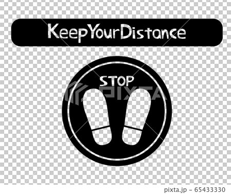 Social distance logo - Stock Illustration [65433330] - PIXTA