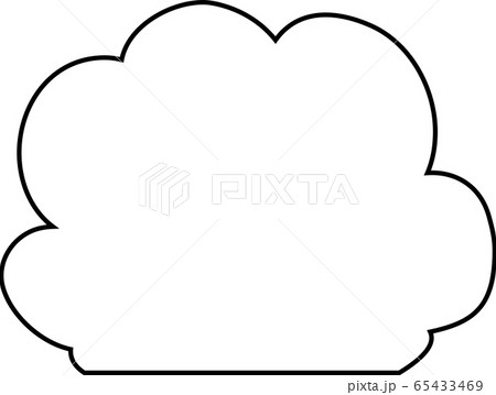 雲 天気 フレーム 空 風景 シンプル かわいい イラストのイラスト素材