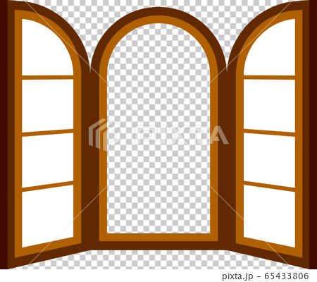 Open Window Window Sill Frame Landscape My Home Stock Illustration