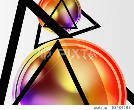 Abstract background - glossy glass bubbles, abstract sphere shapes. Vector Illustration For Wallpaper, Banner, Background, Card, Book Illustration, landing page Abstract background - glossy glass bubbles, abstract sphere shapes. Vector Illustration For Wallpaper, Banner, Background, Card, Book Illustration, landing page 65434598