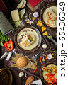 Mexican food mix colorful background Mexico 65436349