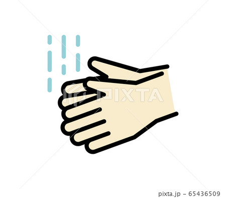 手洗いのアイコン/イラスト/衛生 手洗いのアイコン/イラスト/衛生 65436509