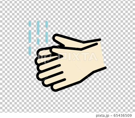 手洗いのアイコン/イラスト/衛生 手洗いのアイコン/イラスト/衛生 65436509