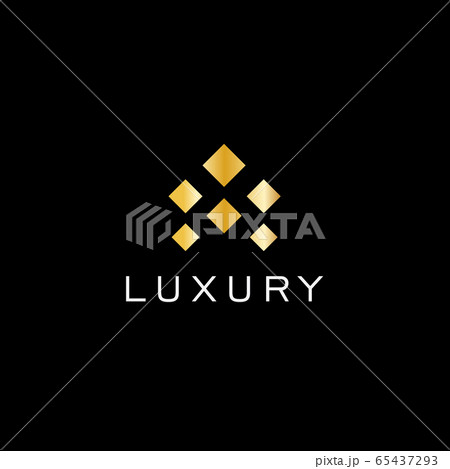 Abstract crown or earrings symbol, luxury creative style logo concept jewelry stores. Isolated vector symbol. 65437293