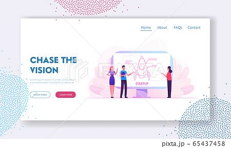 Businesspeople Projecting Business Startup Website Landing Page. Financial Planning Strategy, Management. Team of Creative Colleagues Developing Idea Web Page Banner. Cartoon Flat Vector Illustration Businesspeople Projecting Business Startup Website Landing Page. Financial Planning Strategy, Management. Team of Creative Colleagues Developing Idea Web Page Banner. Cartoon Flat Vector Illustration 65437458