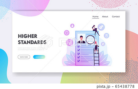 Kyc or Know Your Customer Website Landing Page. Business Identification, Finance Safety. Woman with Magnifying Glass Kyc or Know Your Customer Website Landing Page. Business Identification, Finance Safety. Woman with Magnifying Glass 65438778