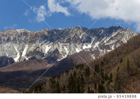 国立公園大山_南壁_鍵掛峠よりの眺め_春 国立公園大山_南壁_鍵掛峠よりの眺め_春 65439898