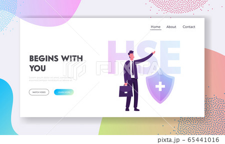 Health Safety Environment Industrial Website Landing Page. Industry Officer in Formal Suit Checking Hse Rules on Factory Health Safety Environment Industrial Website Landing Page. Industry Officer in Formal Suit Checking Hse Rules on Factory 65441016