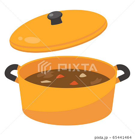 鍋とカレーのイラスト素材