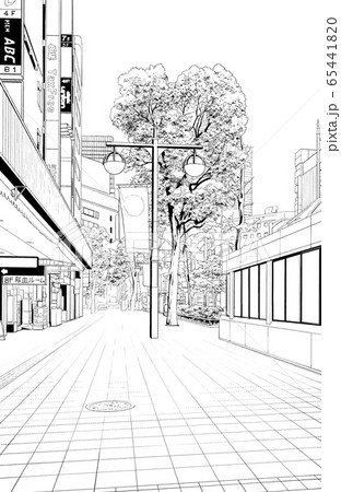 Easy Tutorial for a City with One Point Perspective Drawing