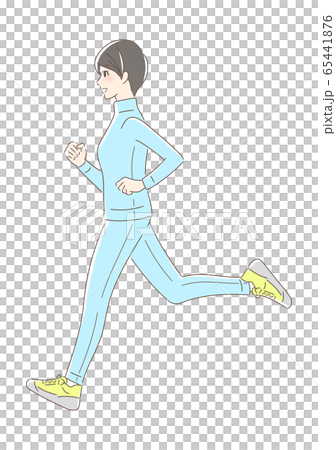 ランニング・ジョギングする女性 65441876
