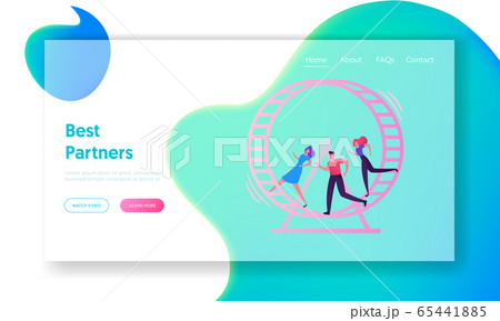 Looping Life and Daily Routine Work Website Landing Page. Tired Stressed Business People Running inside of Huge Hamster Wheel. Useless Effort Rat Race Web Page Banner. Cartoon Flat Vector Illustration Looping Life and Daily Routine Work Website Landing Page. Tired Stressed Business People Running inside of Huge Hamster Wheel. Useless Effort Rat Race Web Page Banner. Cartoon Flat Vector Illustration 65441885