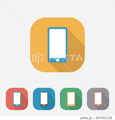 Phone flat icon vector 65442120