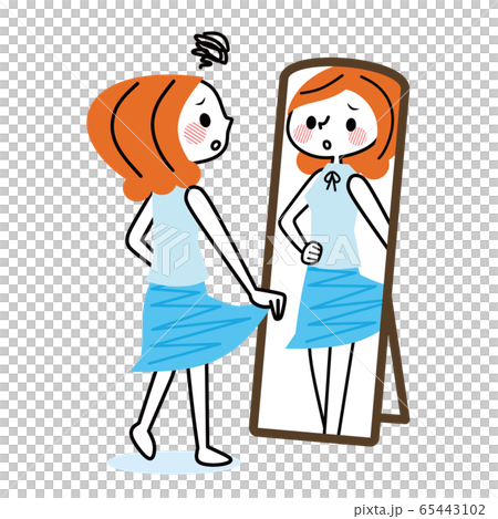 A woman who is undressed 65443102