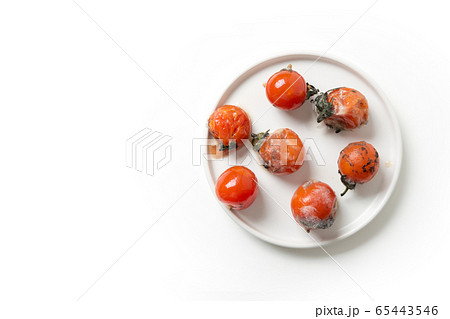 Ugly mold on tomatoes. Improper storage of food. 65443546