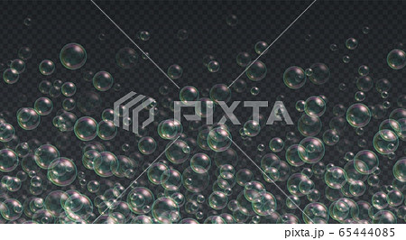 Flying soap bubbles background. Abstract shampoo, bath lather. Flying soap bubbles background. Abstract shampoo, bath lather. 65444085
