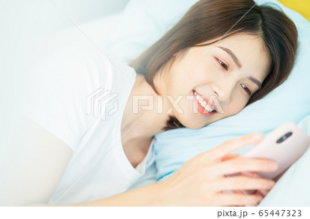 A woman at home 65447323