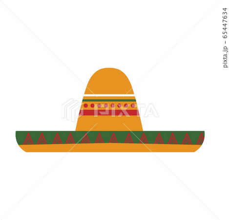 Isolated traditional mexican hat 65447634