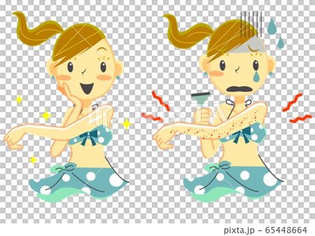 女の子ビキニ　腕脱毛セット 65448664