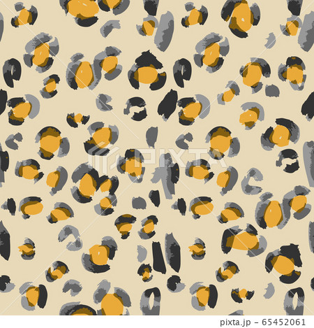 Vector abstract seamless pattern. Doodle figures and flowers imitation. Leopard skin texture Vector abstract seamless pattern. Doodle figures and flowers imitation. Leopard skin texture 65452061
