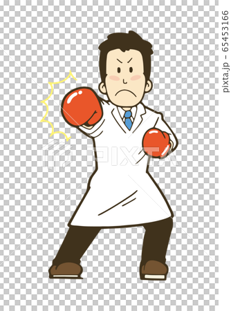 戦う医者のイラスト　男性 65453166