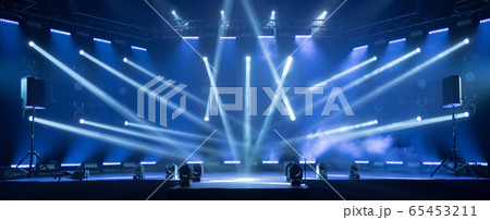 Stage for live concert Online transmission. 65453211
