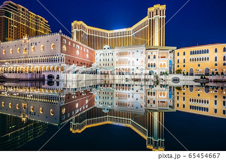 Beautiful architecture building of venetian and other hotel resort and casino 65454667