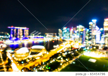 Abstract blur and defocused Beautiful architecture building exterior of singapore city Abstract blur and defocused Beautiful architecture building exterior of singapore city 65454796