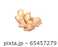 brown ginger isolate on white background . Herbs in Asian kitchens  65457279