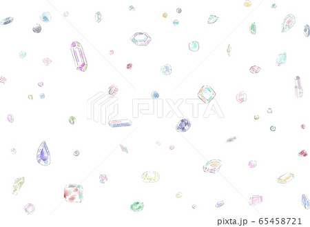 手描きの宝石の背景のイラスト素材