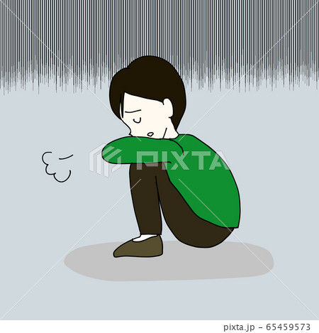 うつ/男性/イラスト うつ/男性/イラスト 65459573