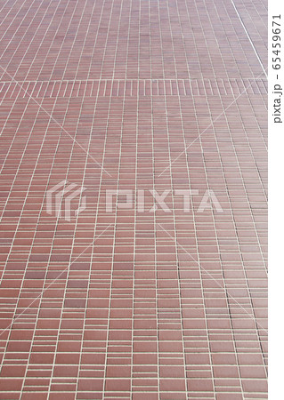 赤レンガ 外壁 ブロック 煉瓦 外壁 背景 グラデーション ブラウン レトロ感 赤レンガ の写真素材