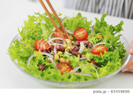 サラダ　主婦イメージ 65459690