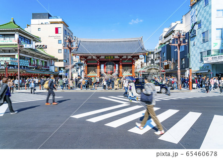 【東京都】浅草寺　雷門 65460678