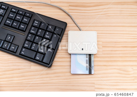 PC用ICカードリーダー　キーボード 65460847