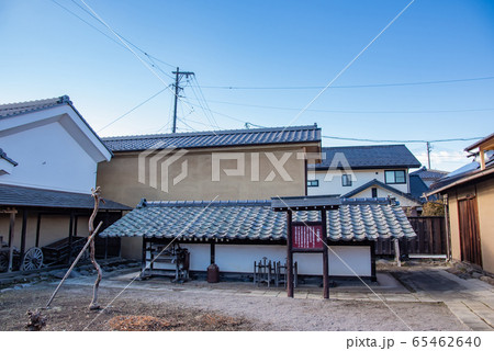 長野県 東御市 海野宿の町並み 海野宿資料館の中庭 長野県 東御市 海野宿の町並み 海野宿資料館の中庭 65462640